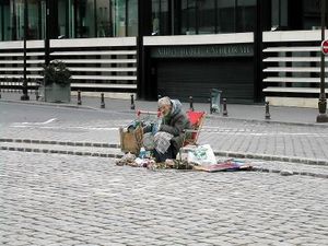 Obdachloser: Gesundheit oft in Gefahr (Foto: pixelio.de, Anna-Lena Ramm)