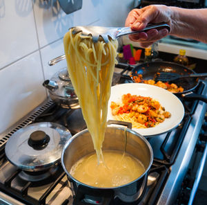 Spaghetti: Gasherde gelten als Luftverschmutzer (Foto: pixelio.de, Rainer Sturm)