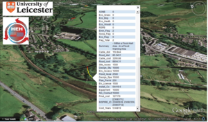 Blick in Google Earth: Da sollte ein Kraftwerk stehen (Foto: le.ac.uk)
