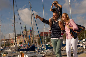 Stralsund bietet gerade auch für Familien viele zauberhafte Kulissen für bleibende
Foto-Erinnerungen.