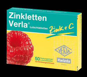 Zinkletten Verla Zink+C Himbeer 50Stk