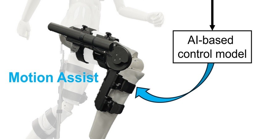 Exoskelett passt Bewegung an Umgebung an