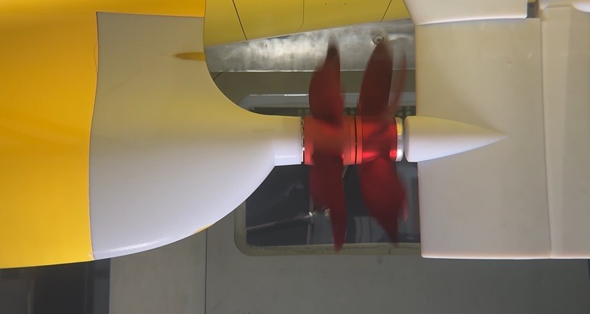 Gegenläufige Schiffsschrauben sparen Energie