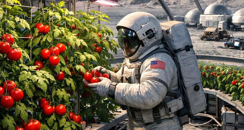 Tomatenzucht ist auf Mond und Mars m&ouml;glich