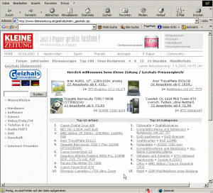 Geizhals.at und Kleine Zeitung Online kooperieren