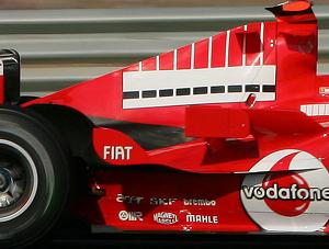 Marlboro ist auf den F1-Ferraris in der EU-Zone mittlerweile nur mehr mit dem 