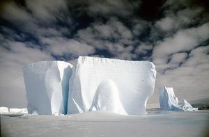 Antarktische Eisformation bei McMurdo; H. Grobe/AWI