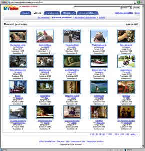 MyVideo.de: Über 5.000 Filme im Angebot