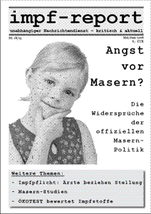 Aktuelle impf-report Ausgabe