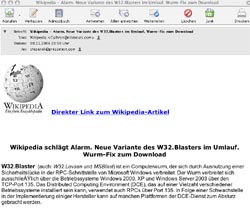 Wikipedia-Mail führt zu Trojaner