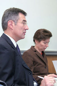 Friedrich Mostböck und Veronika Lammer von der Erste Bank AG (Foto: www.fotodienst.at)