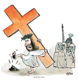 Karikaturisten machen sich nicht nur über den Islam lustig. (c) Stephan Rürüp