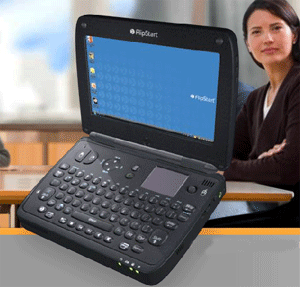 Arbeitet wie ein vollwertiges Notebook, bringt jedoch nur 800 Gramm auf die Waage (Foto: flipstart)