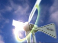 Windkraftwerke mit Stromaggregat 