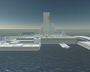 Die futuristische Inselfiliale soll Kunden anlocken (Foto: Wirecard Bank)