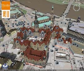 Dresden in 3D auf Google Earth (Foto: dresden.de)