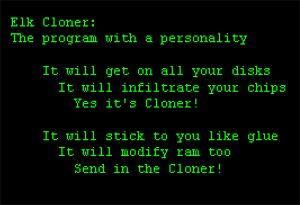Kurze Schrecksekunde für Apple-II-Nutzer des ansonsten harmlosen Programms