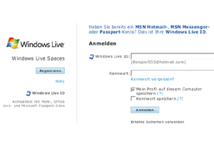 Live ID - Einmal anmelden und viele verschiedene Dienste nutzten (Foto Microsoft)