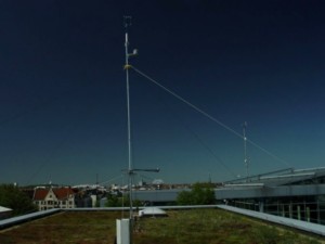 Temperatur-Messstelle zur Ermittlung der nächtlichen Abkühlung in Berlin (Foto: Jens Rogée)