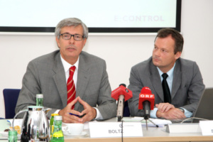 Walter Boltz und Christian Schönbauer sehen bei Wind und Wasser noch Potenzial (Foto: fotodienst.at)