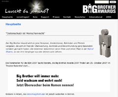 Startschuss für Big Brother Awards 07 (Foto: bigbrotherawards.at)