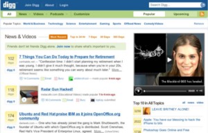 Die Themengewichtung von Digg unterscheidet sich massiv von Mainstream-Medien (Foto: digg.com)