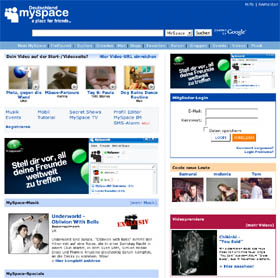 Deutsche MySpace-Präsenz (Foto: de.myspace.com)