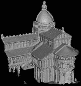 Errechnetes 3D-Modell des Doms in Pisa (Foto: Goesele/TU Darmstadt)