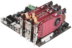 ATI Radeon HD 3850 als Quad-GPU (Foto: amd.com)