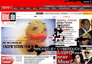 Vermeintlicher Hacker-Angriff entpuppte sich als Marketing-Ente (Foto: bild.de)