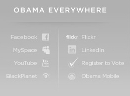 Kandidat Barack Obama ist im Web 2.0 stark vertreten (Foto: barackobama.com)