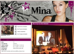 Internetstar Mina gilt inzwischen als Vorbild (Foto: myvideo.de)