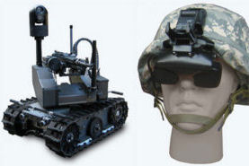 Kombination aus Videobrille und Bewegungssensoren verbessern Steuerung von Kampfrobotern (Foto: CA)