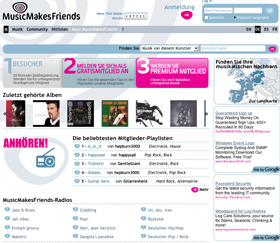 MusicMakesFriends hat 80 Prozent der Musik in Europa im Programm (Foto: musicmakesfriends.com)