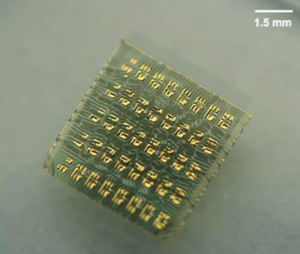 Biegsamer Silizium-Chip (Foto: John Rogers)
