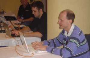 Sicherheitsexperte Miller beim OS-X-Angriff (Foto: tippingpoint.com)