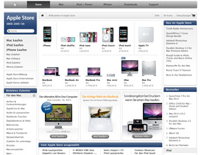 Apple bietet mittlerweile eine sehr breitgefächerte Produktpalette (Foto: store.apple.com)