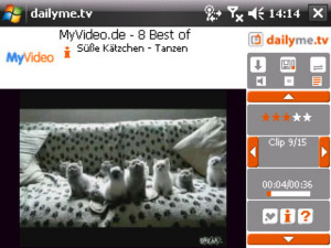 Der dailyme.tv Player - ab sofort auch für Windows Mobile