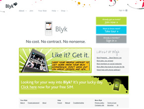 Bei Blyk können 16- bis 24-Jährige gratis telefonieren und SMS versenden (Foto: blyk.co.uk)