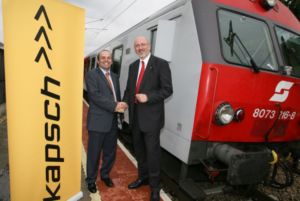 Mag. Thomas Schöpf (Kapsch CarrierCom AG), Mag.(FH) Andreas Matthä (ÖBB Infrastruktur AG)