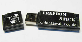 Der Freedom Stick gegen chinesische Internet-Zensur (Foto: ccc.de)