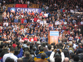 Die Wahlveranstaltungen von Barack Obama sind gekonnte TV-Inszenierungen (Foto: barackobama.com)