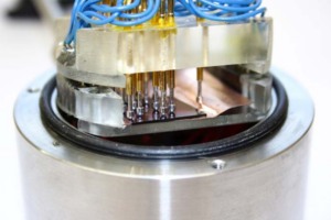 Messstand zur Charakterisierung organischer Transistoren unter Gasatmosphäre (Foto: TU Graz)