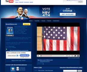 Der Obama-Kanal auf dem Videoportal YouTube (Foto: youtube.com)