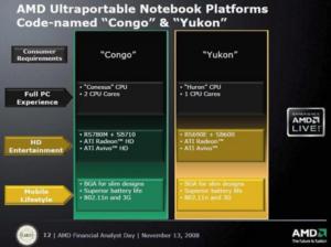 Details zu den Plattformen Yukon und Congo (Foto: AMD)