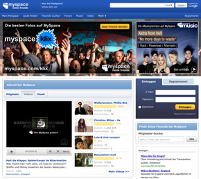 Soziale Netzwerke gehören mittlerweile zum Alltag der Menschen (Foto: de.myspace.com)