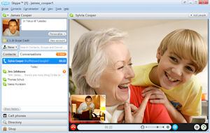 Skype 4.0 wartet mit großem Videofenstern auf (Foto: Skype)