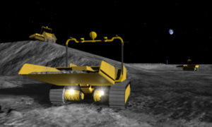Konzeptillustration: Roboter sollen Mond-Landeplatz sichern (Foto: Astrobotic/Mark Maxwell)