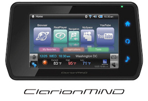 Clarion MIND verbindet Navigation, Multimedia und Internet (Foto: Clarion)