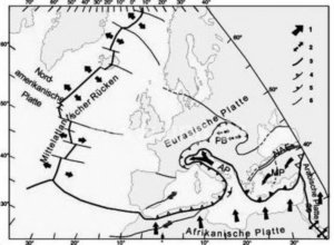 Der Druck Afrikas auf Europa führte zum Erdbeben in Mittelitalien (Bild: GeoForschungsZentrum)